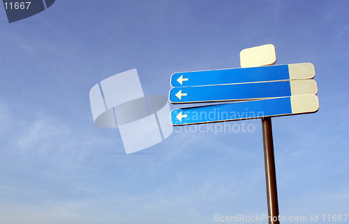 Image of Blank traffic sign