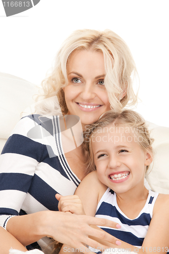 Image of happy mother and little girl