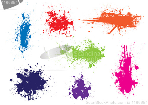 Image of Ink splat grunge colour