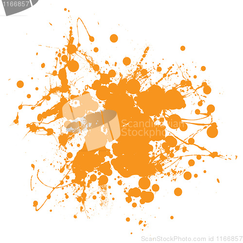 Image of Orange ink splat