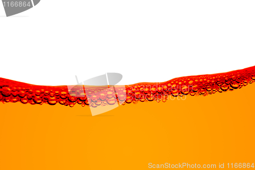 Image of Orange fuel line with bubbles