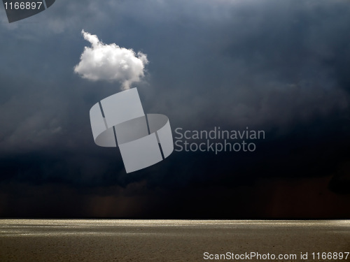 Image of Lonely white cloud.