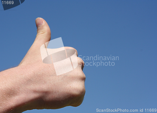 Image of thumb up