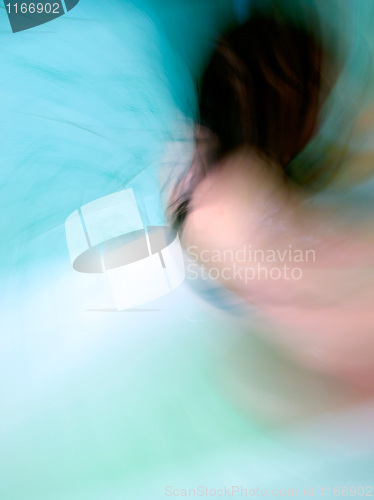 Image of Blurred girl.