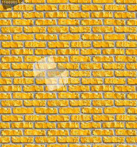 Image of Yellow brickwork seamless pattern.