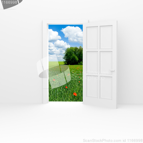 Image of Open door.