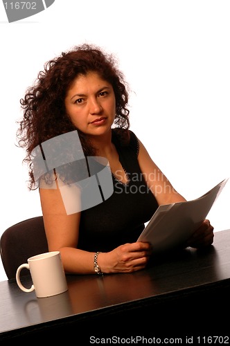 Image of woman in office