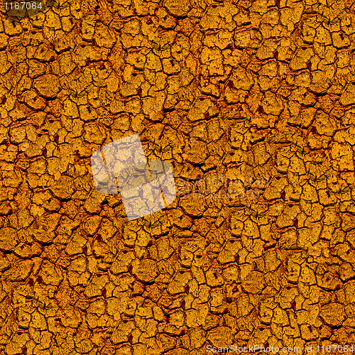 Image of Orange cracked paint seamless background.