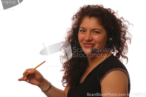 Image of woman in office