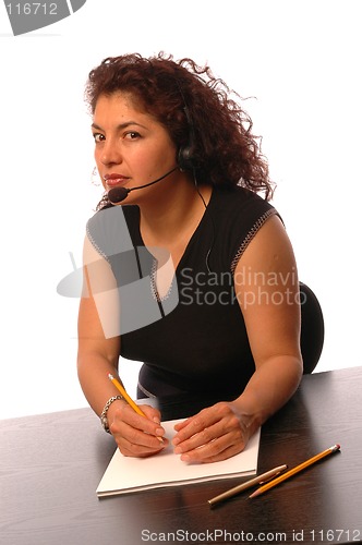 Image of woman in office