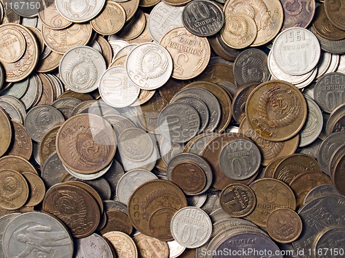 Image of Soviet coins.