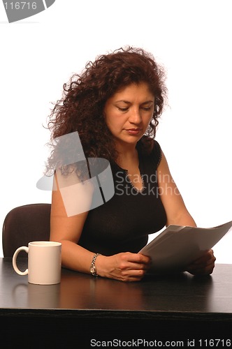 Image of woman in office