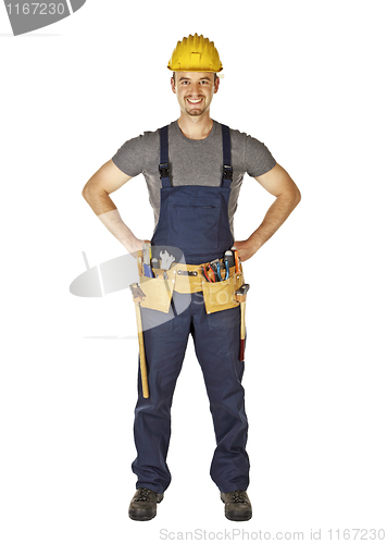 Image of confident young manual worker