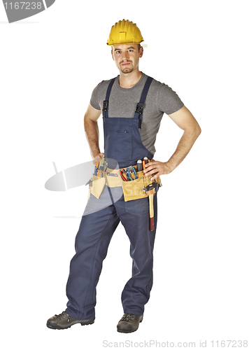 Image of young manual worker standing