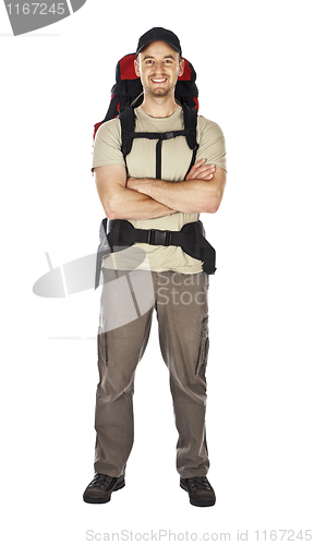 Image of standing traveller