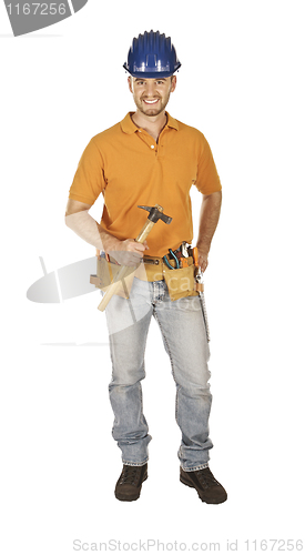 Image of handyman and tool