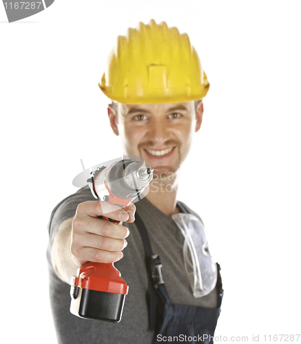 Image of handyman ready to work