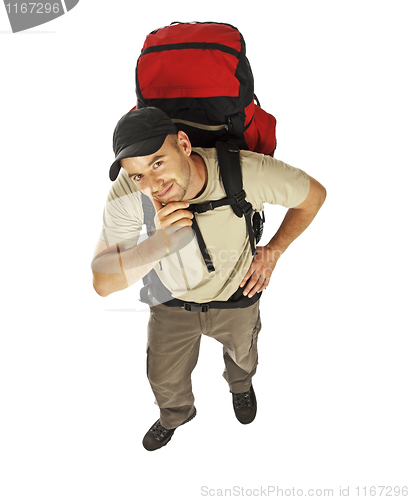 Image of thinking travel man