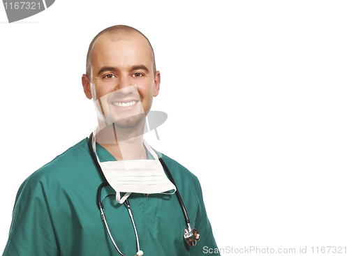 Image of confident young medic portrait