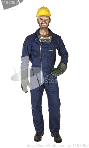 Image of isolated labourer