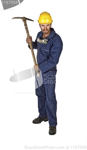 Image of manual worker isolated on white