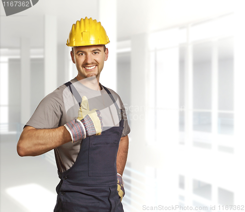 Image of young confident handyman