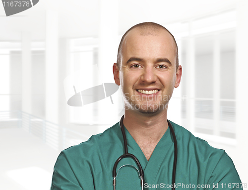 Image of portrait of young surgery inside
