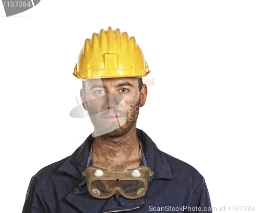 Image of serious manual worker