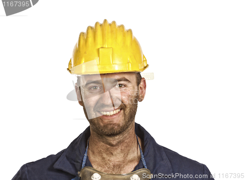 Image of heavy industry worker portrait