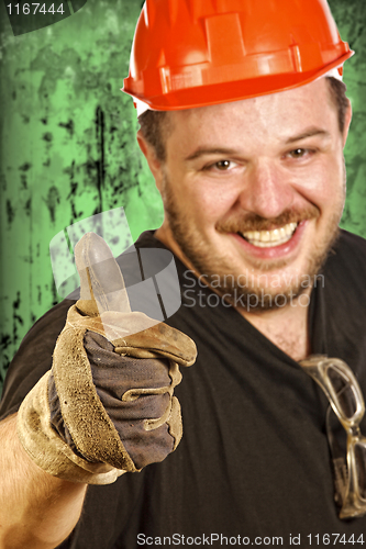Image of red hat handyman