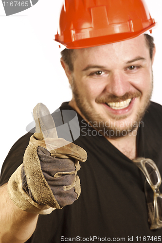 Image of red hat handyman