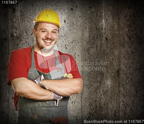 Image of smiling handyman