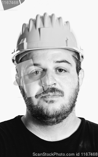 Image of worker bn portrait
