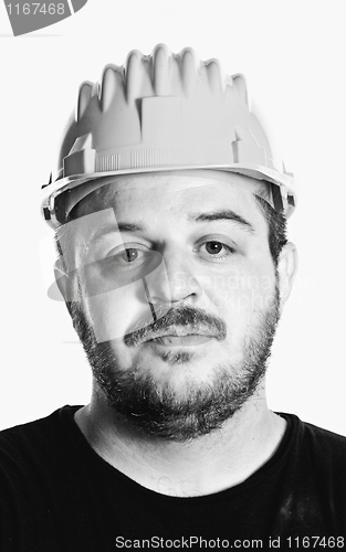 Image of worker bn portrait