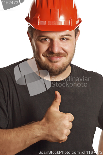 Image of handyman smile