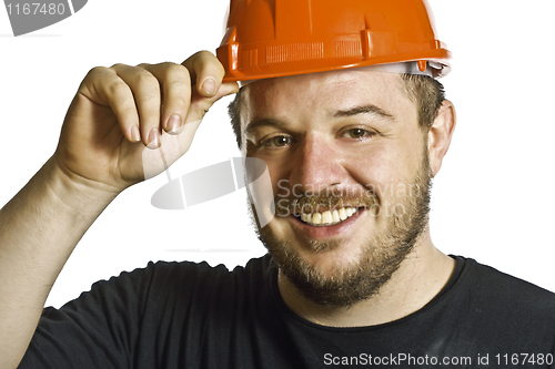 Image of smiling manual worker