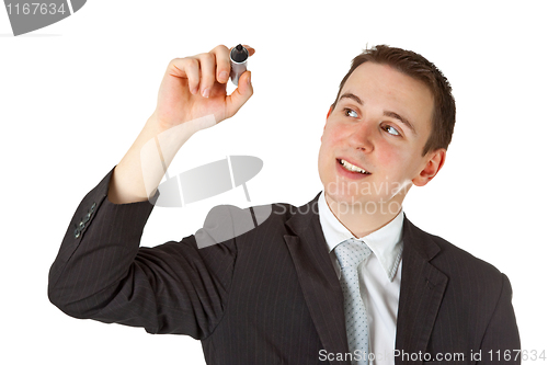 Image of Businessman with marker