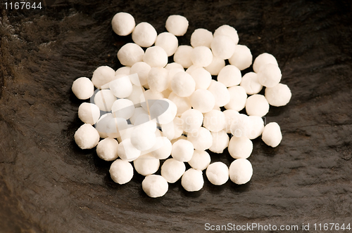 Image of white tapioca pearls