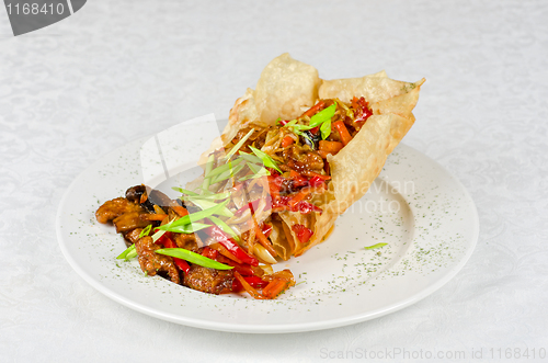 Image of Beef at sour-sweet sauce