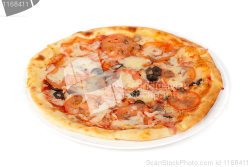 Image of meat pizza