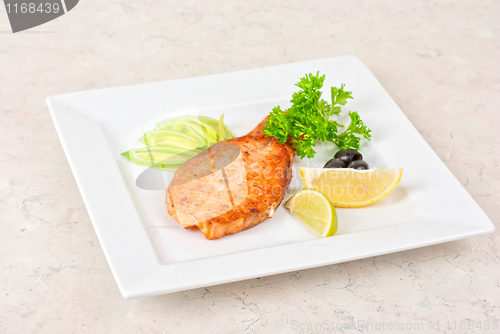 Image of Grilled salmon steak