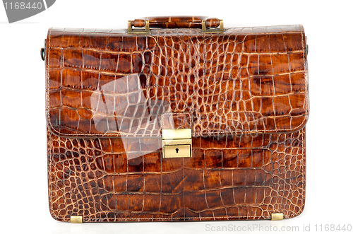 Image of brown expensive briefcase