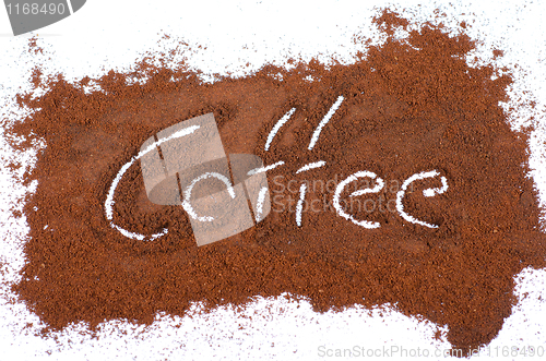 Image of milled coffee sign