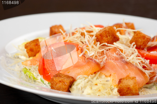 Image of smoked salmon filet salad