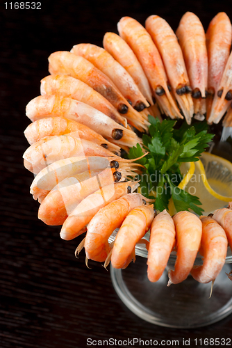 Image of shrimps with lemon