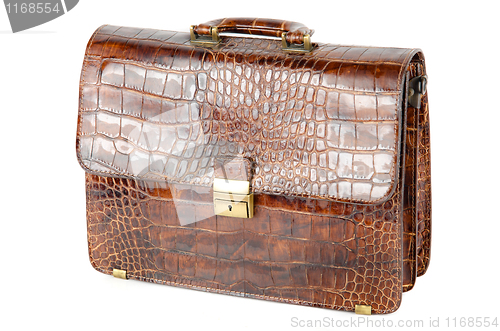 Image of brown expensive briefcase