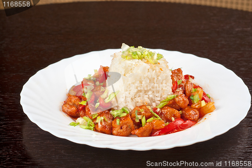 Image of Pork meat and japanese rice