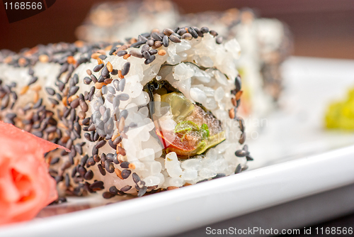 Image of Sushi with sesame