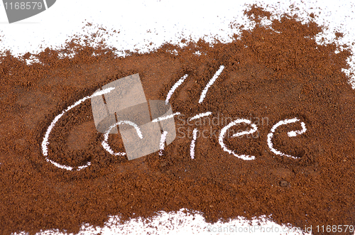 Image of milled coffee sign