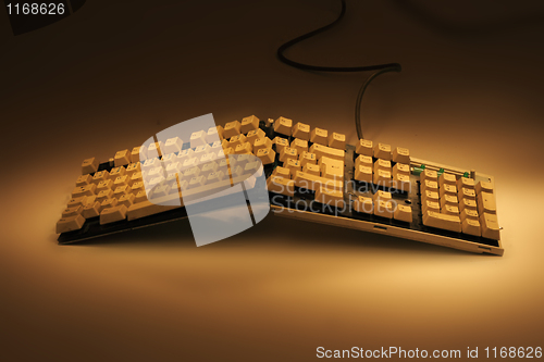 Image of broken keyboard